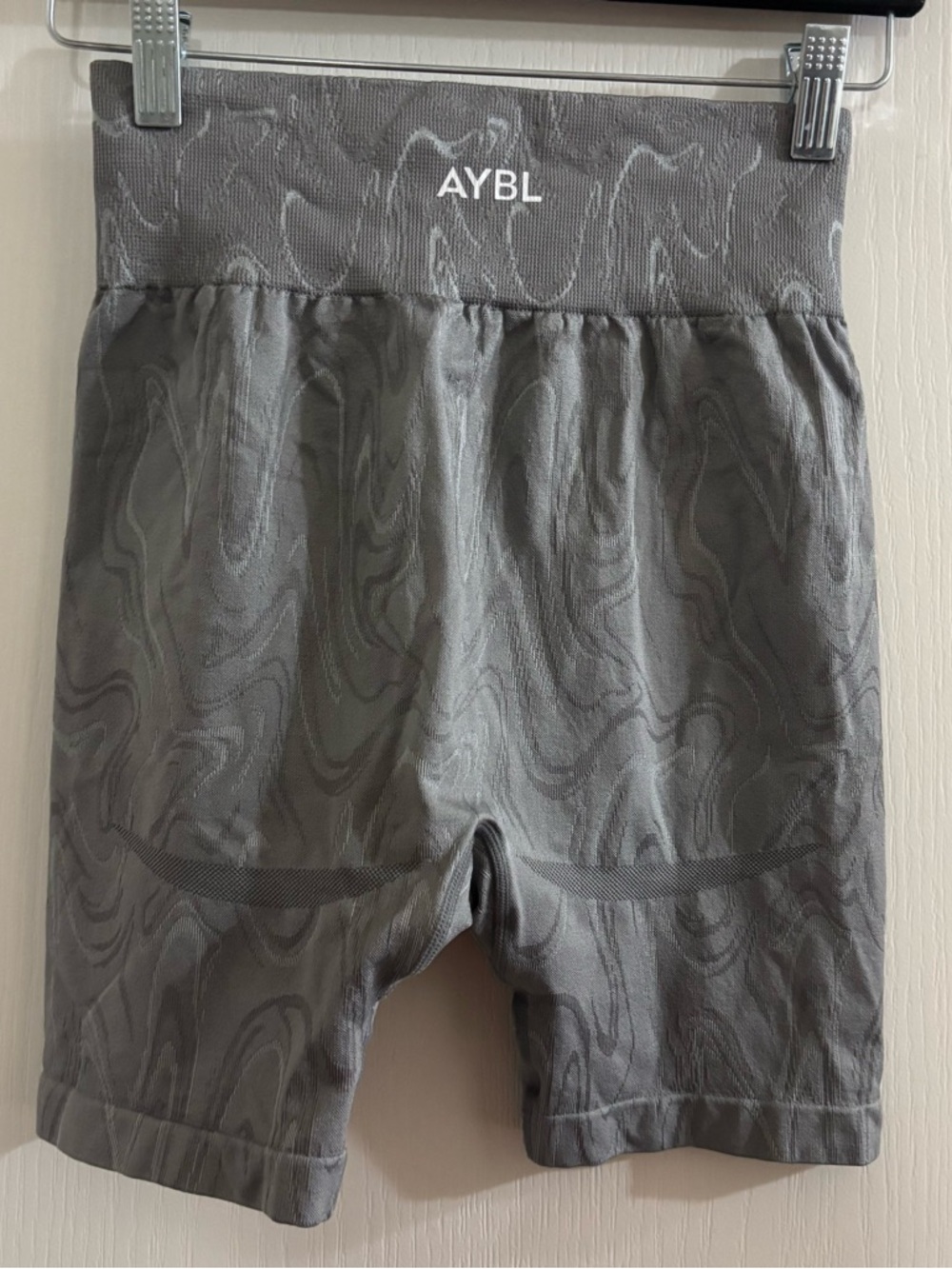AYBL Gray Marbled Seamless Bike Shorts - Picture 2 of 4